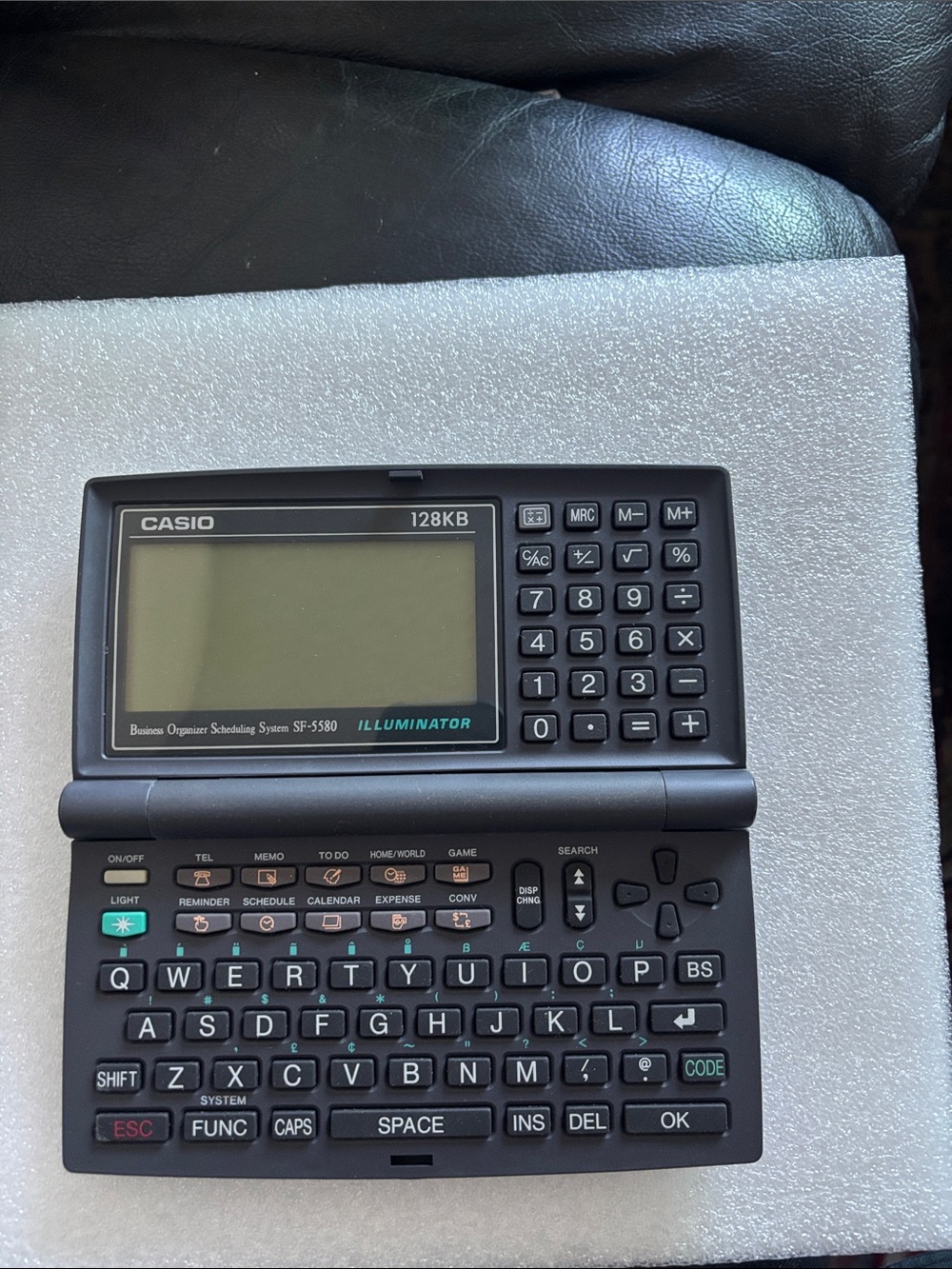 Casio Black Portable Electronic Organizer with QWERTY Keyboard